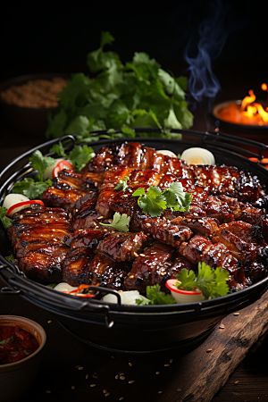 BBQ烧烤广告美味摄影图