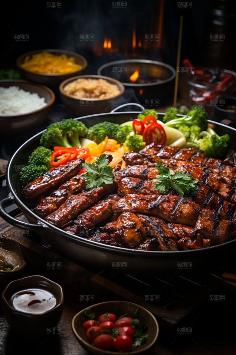 BBQ烧烤高清美食摄影图