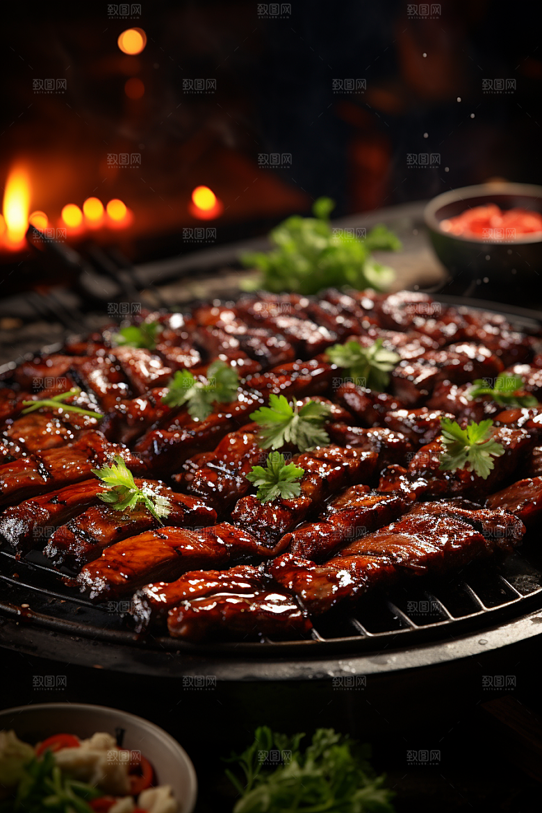 BBQ烧烤火辣聚会摄影图