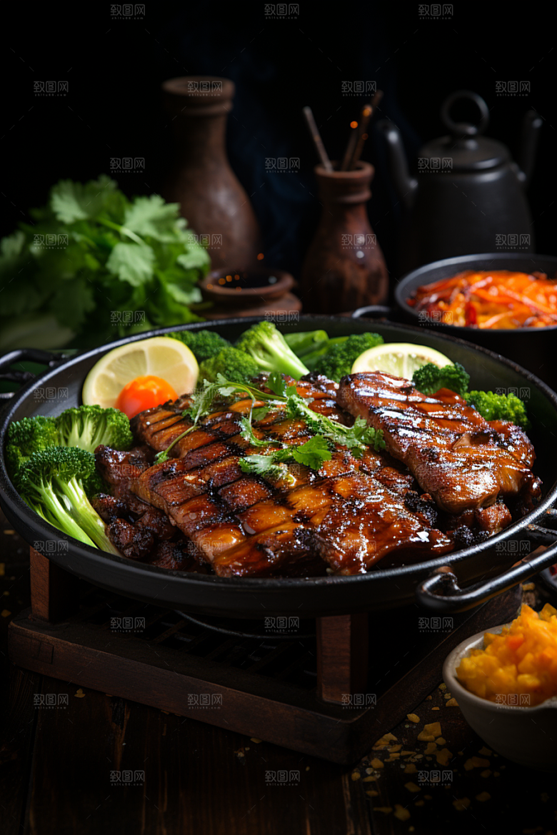 BBQ烧烤高清肉类摄影图