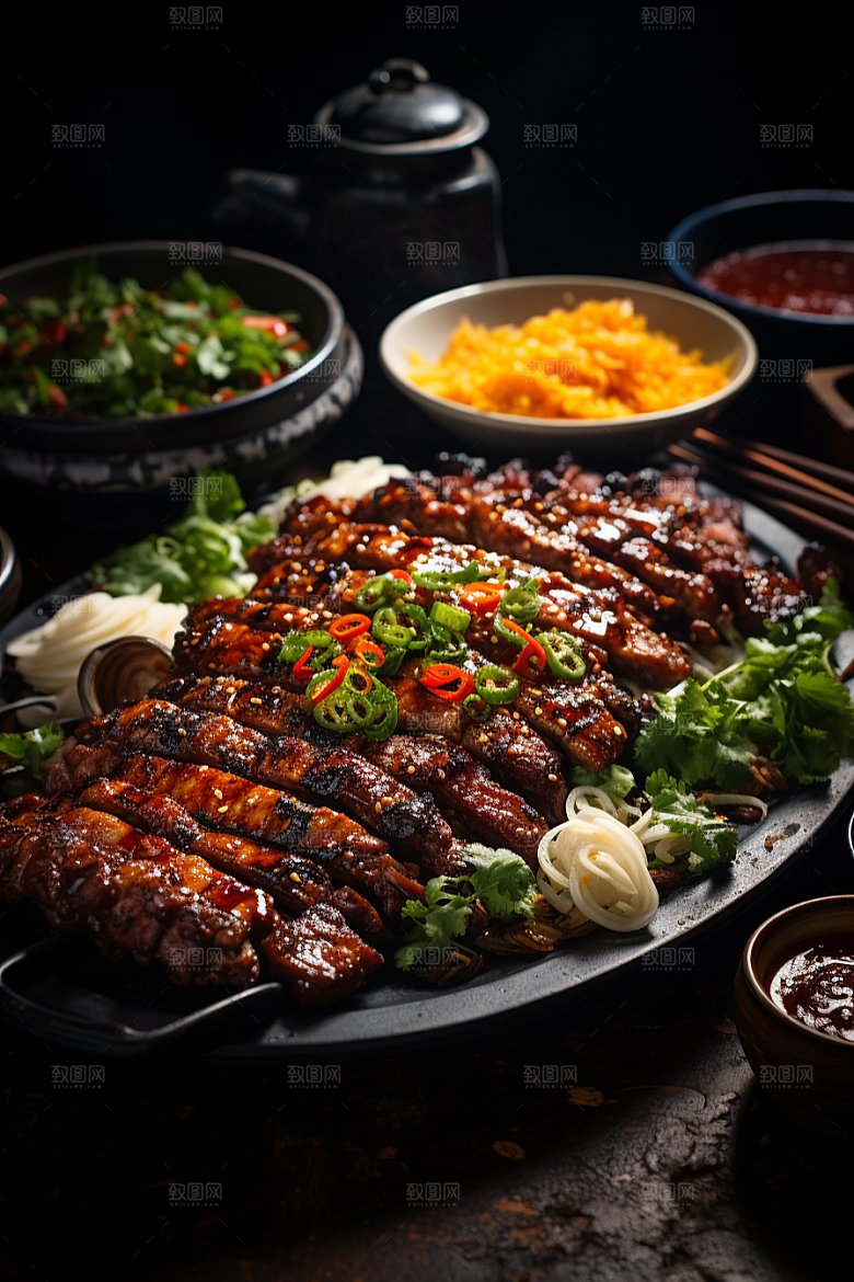 BBQ烧烤广告聚会摄影图