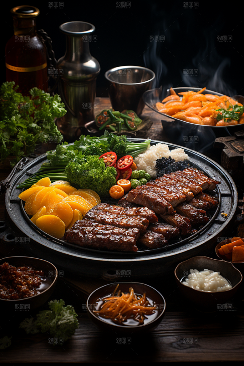 BBQ烧烤高清广告摄影图