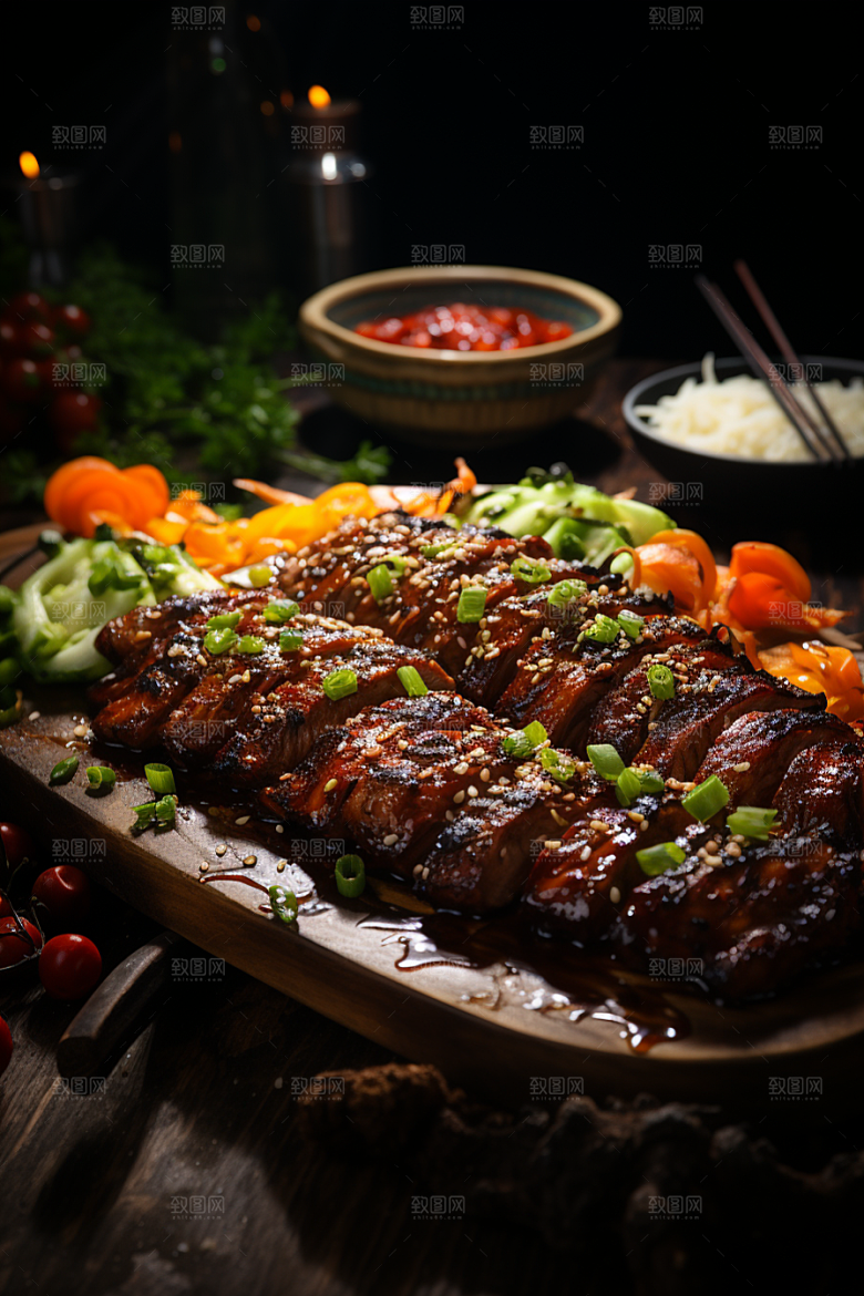 BBQ烧烤高清肉食摄影图