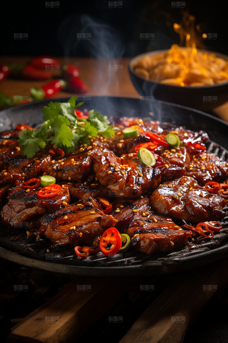 BBQ烧烤高清火热摄影图