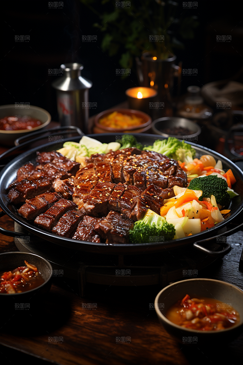 BBQ烧烤火辣高清摄影图