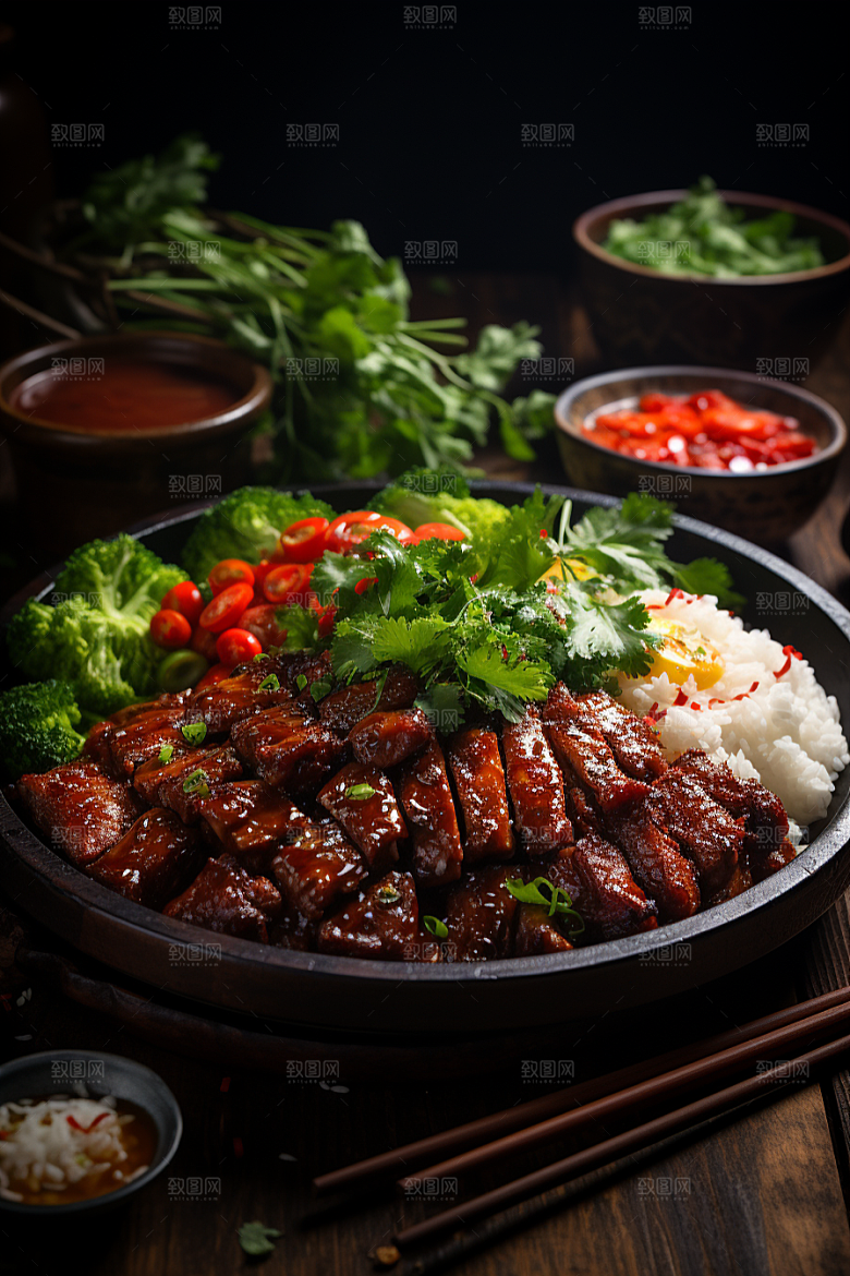 BBQ烧烤烤串广告摄影图