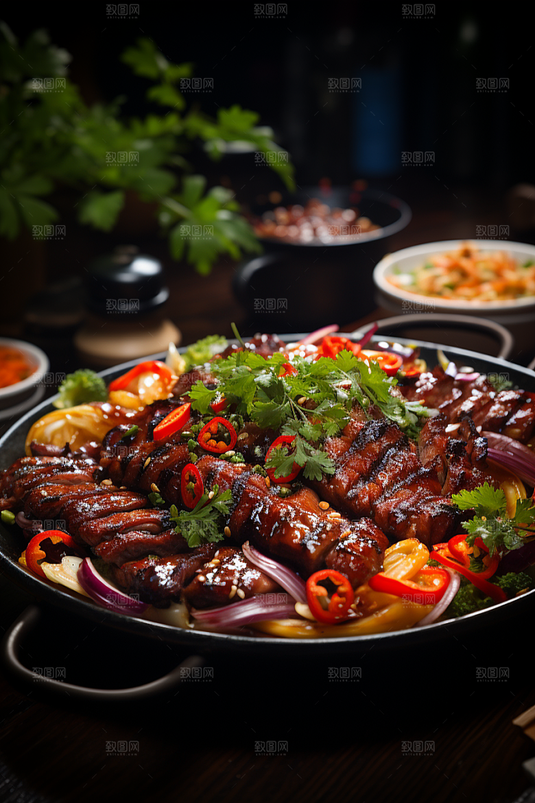 BBQ烧烤美味广告摄影图