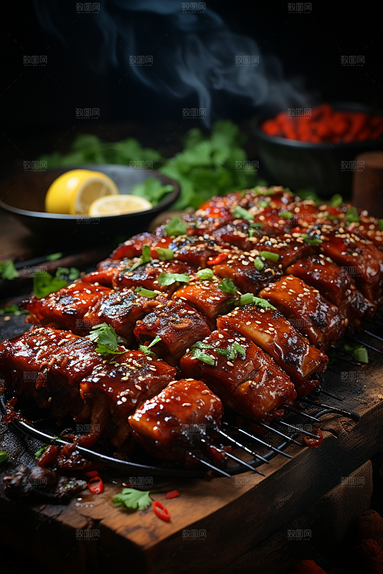 BBQ烧烤聚会火辣摄影图