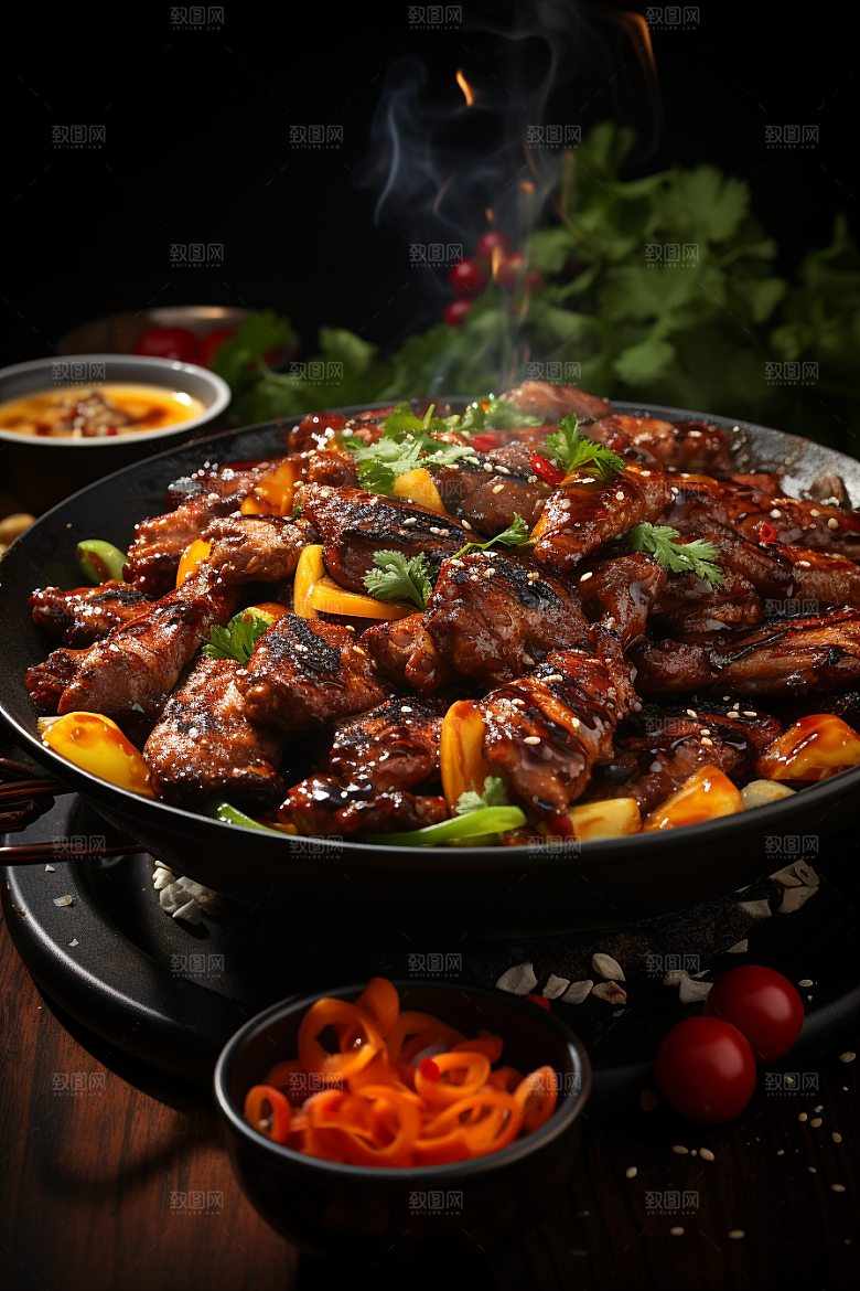 BBQ烧烤肉类聚会摄影图