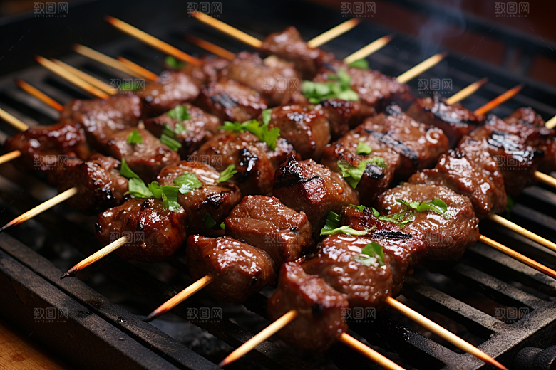 BBQ烧烤聚餐美味摄影图