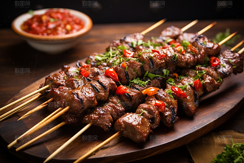 BBQ烧烤广告烤串摄影图