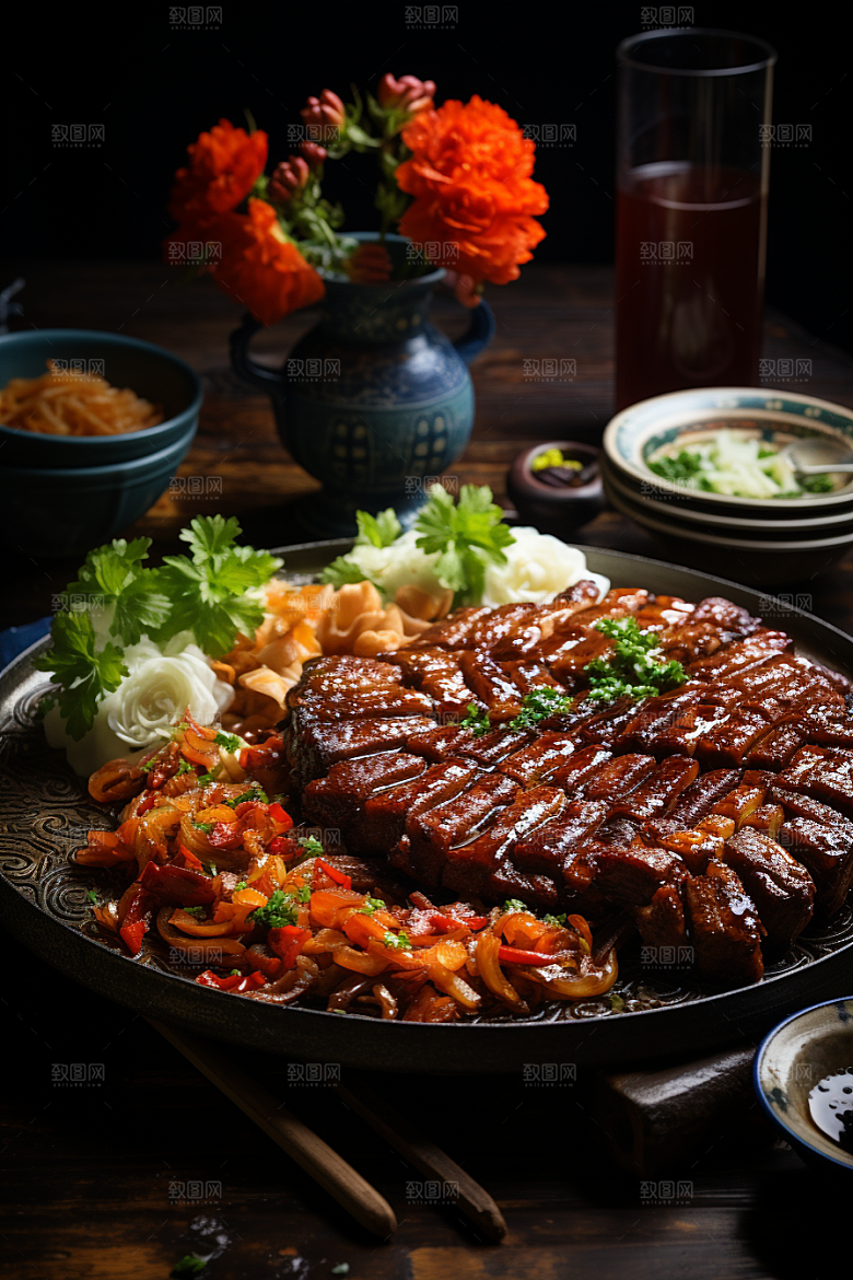 BBQ烧烤美食肉食摄影图