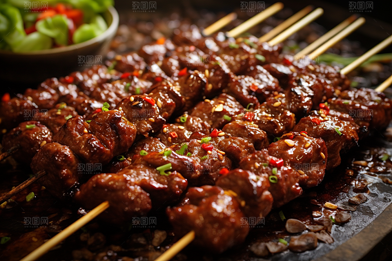 BBQ烧烤广告火辣摄影图