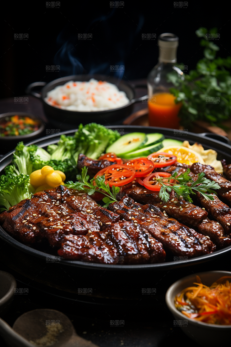 BBQ烧烤火辣聚会摄影图