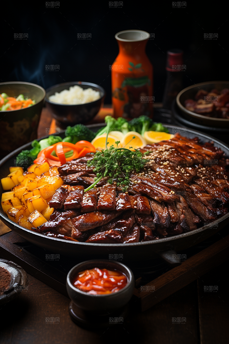 BBQ烧烤高清肉食摄影图