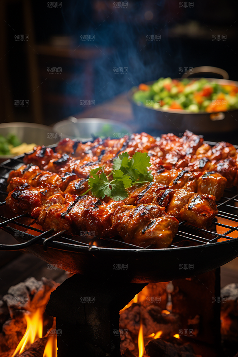 BBQ烧烤肉食高清摄影图