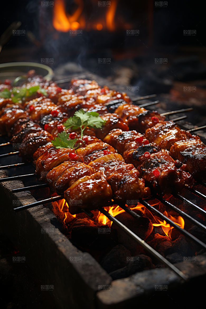 BBQ烧烤肉类高清摄影图