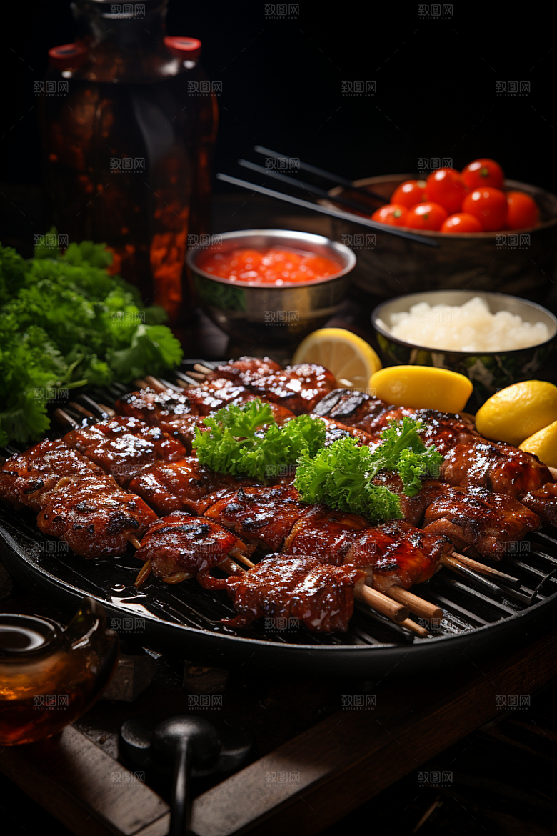 BBQ烧烤广告高清摄影图