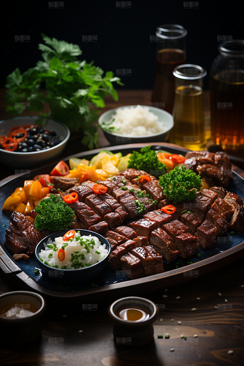 BBQ烧烤美味广告摄影图