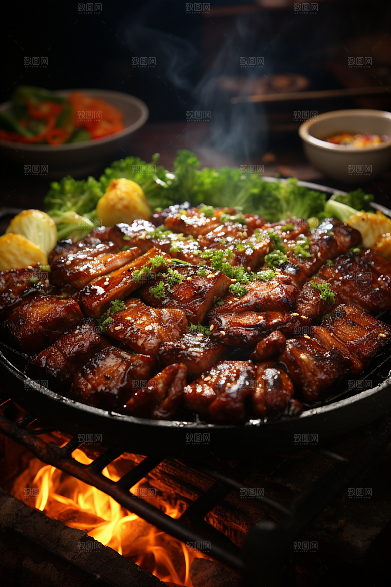 BBQ烧烤美食高清摄影图