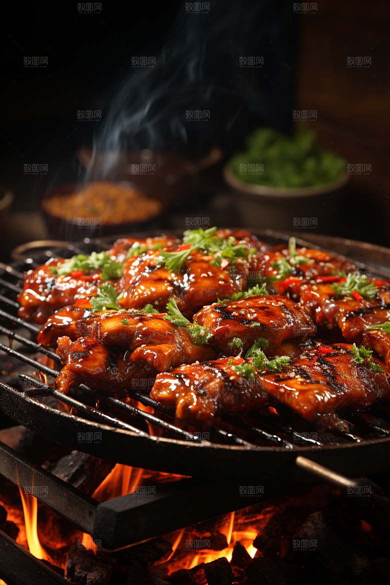 BBQ烧烤聚会广告摄影图