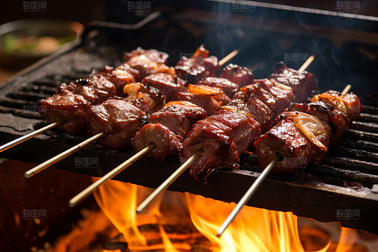 BBQ烧烤火辣聚会摄影图