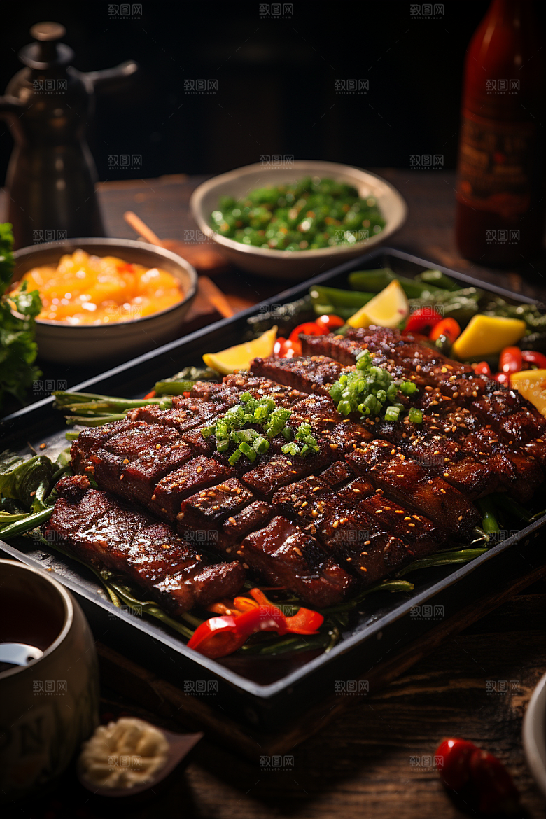 BBQ烧烤美味广告摄影图