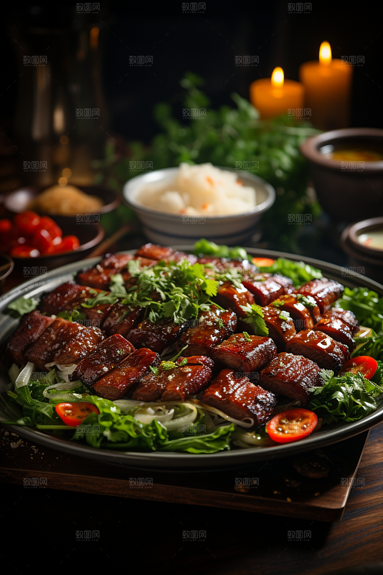 BBQ烧烤火辣火热摄影图