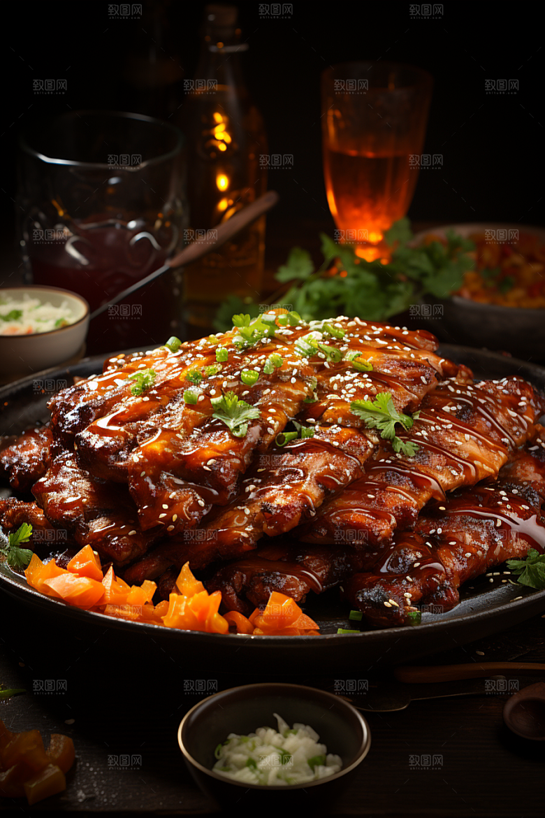 BBQ烧烤美味肉食摄影图