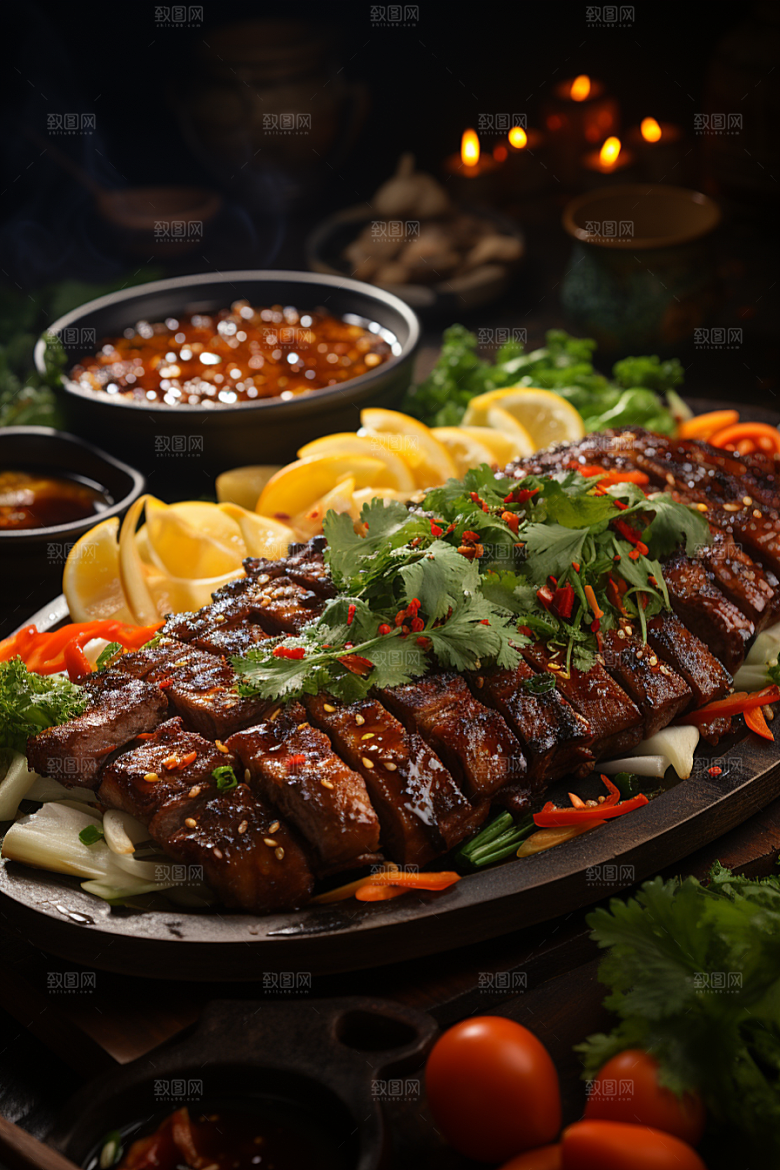 BBQ烧烤聚会广告摄影图