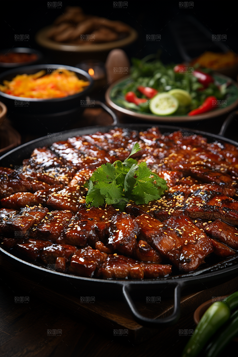 BBQ烧烤高清火热摄影图