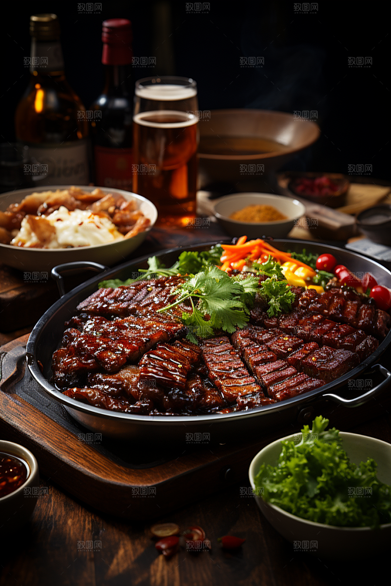 BBQ烧烤高清肉类摄影图