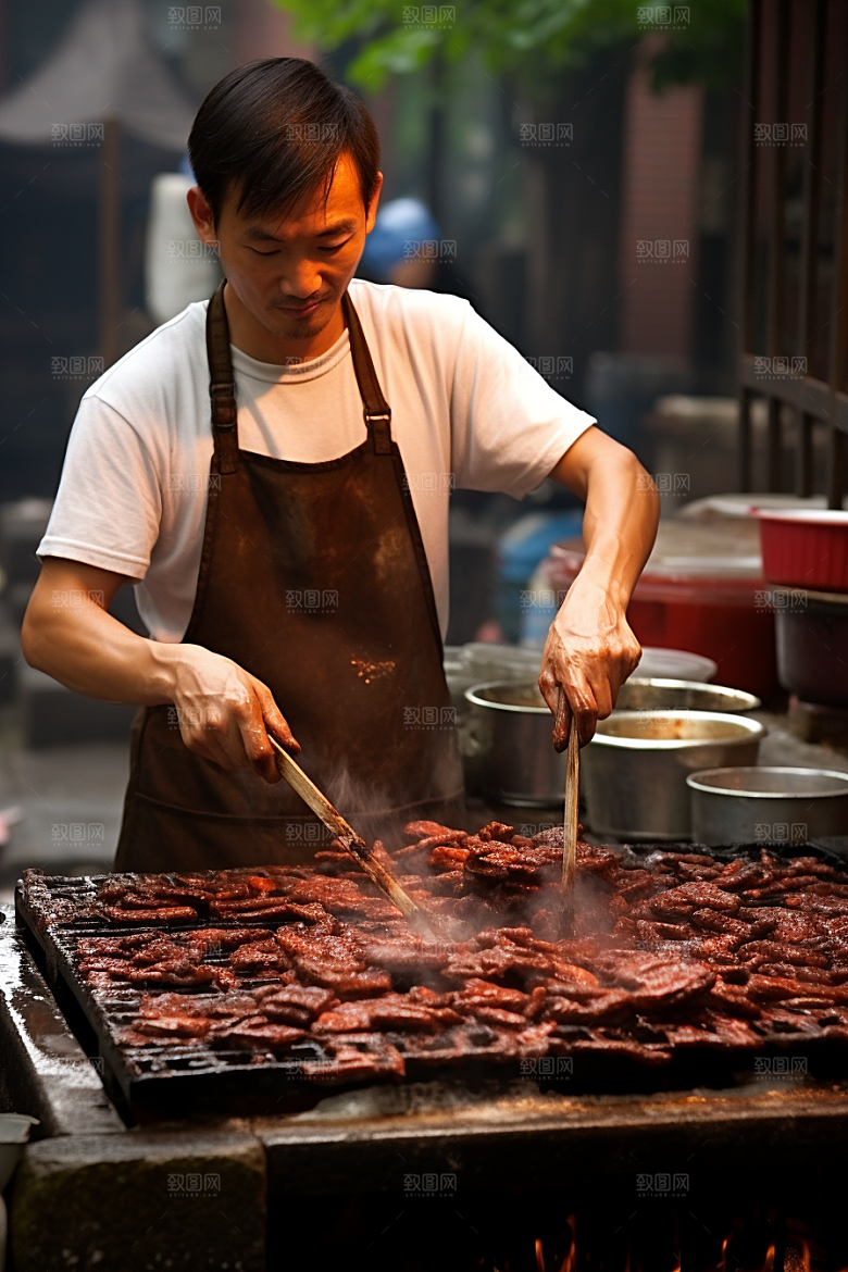 BBQ烧烤肉类高清摄影图