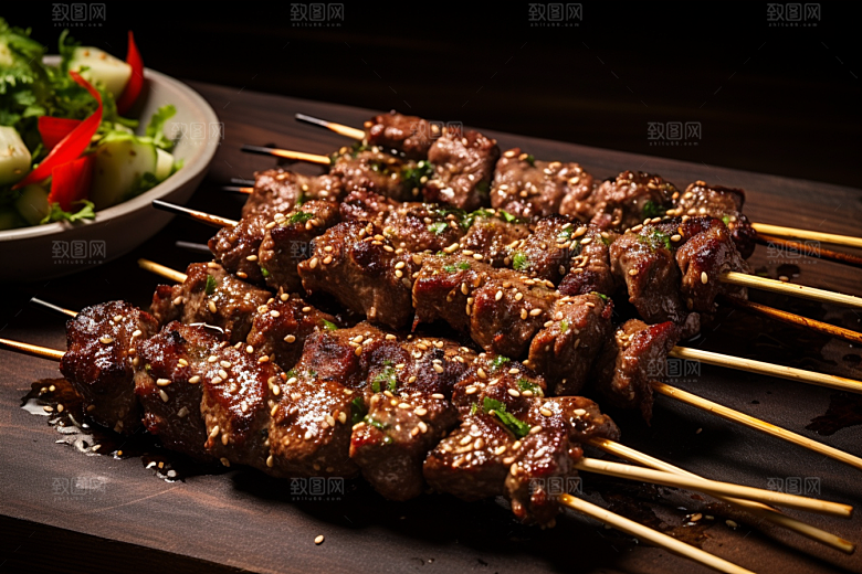 BBQ烧烤美味肉类摄影图