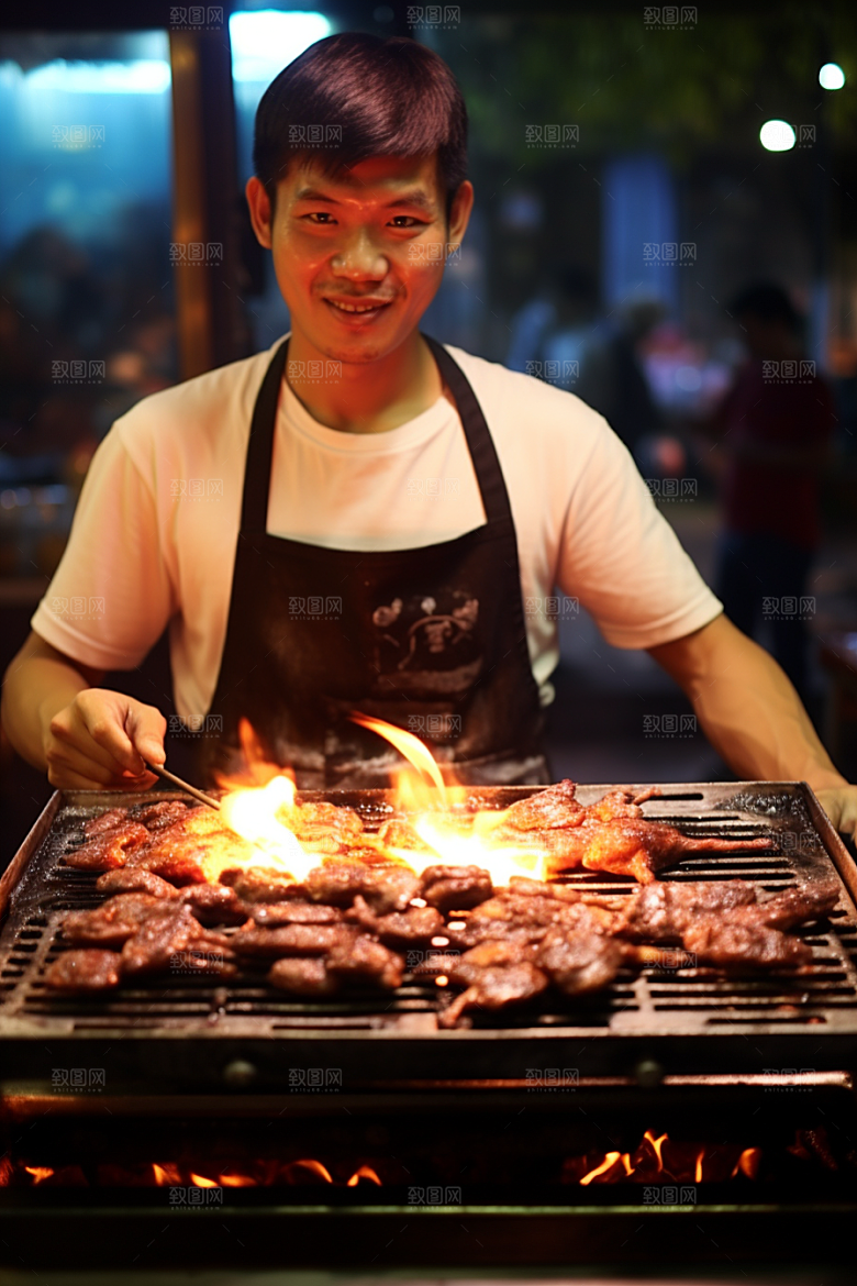 BBQ烧烤美味肉食摄影图