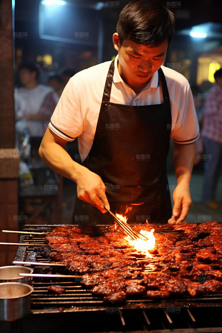 BBQ烧烤高清肉食摄影图