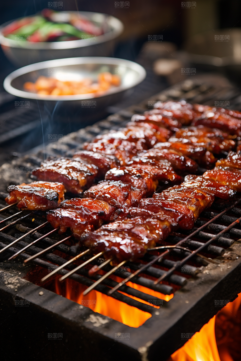 BBQ烧烤聚会广告摄影图