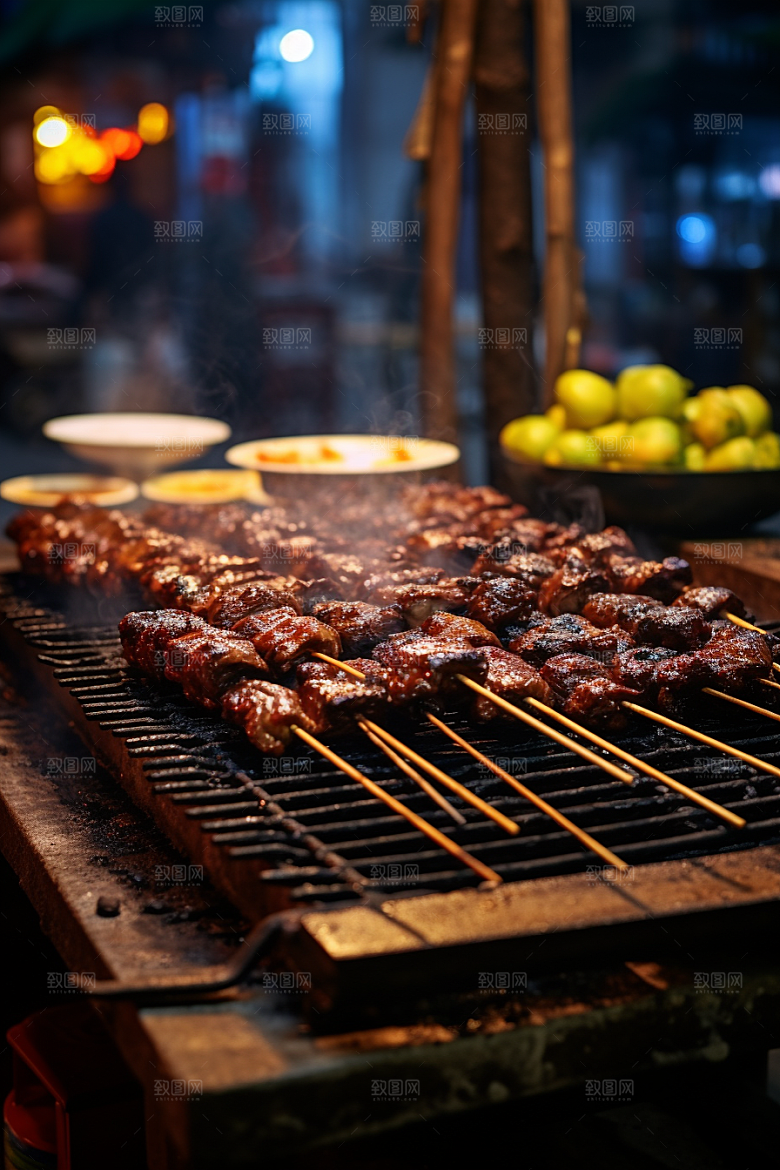 BBQ烧烤聚会火辣摄影图