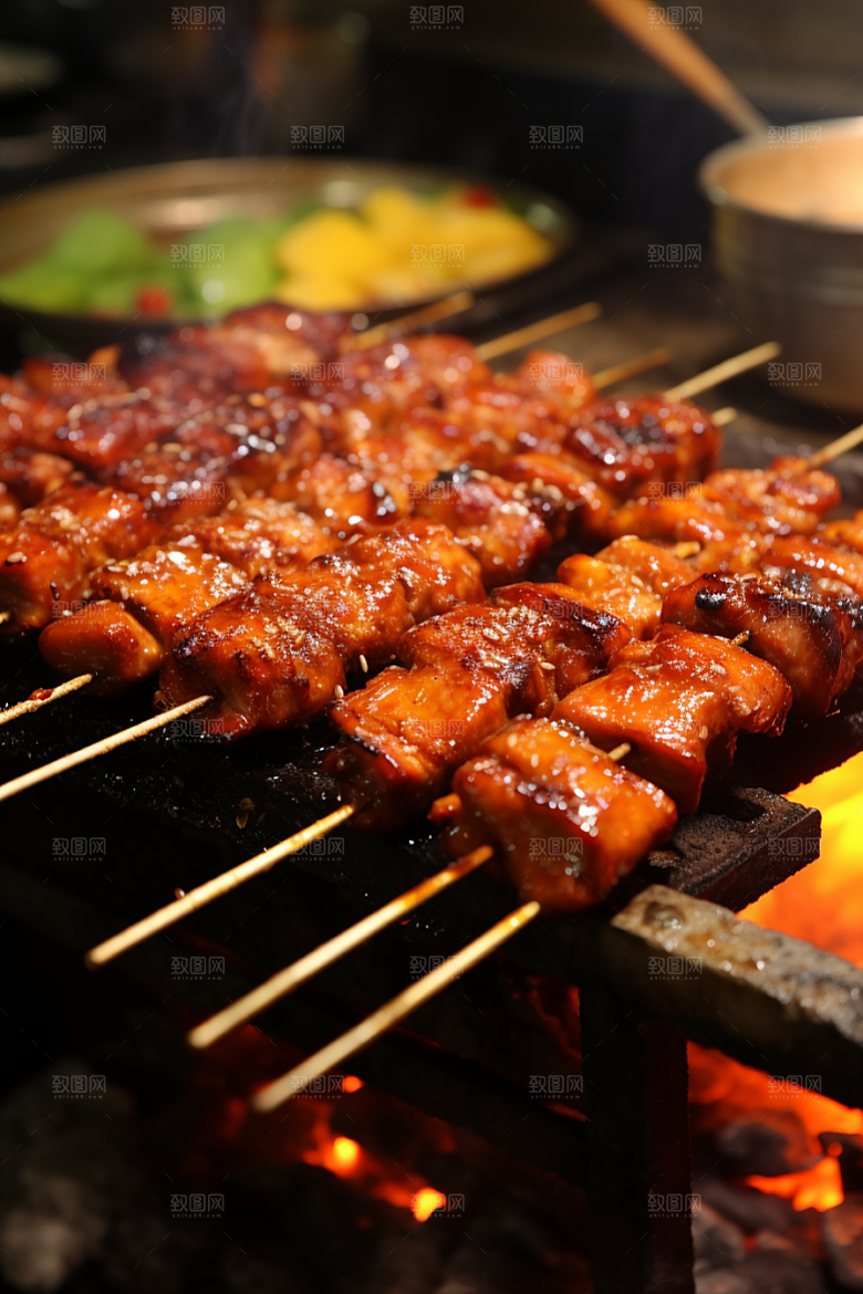 BBQ烧烤美味广告摄影图