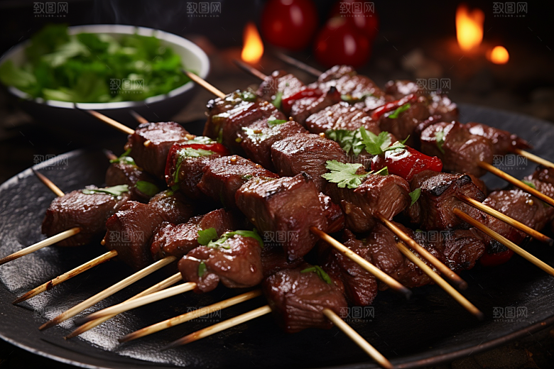 BBQ烧烤聚会美味摄影图
