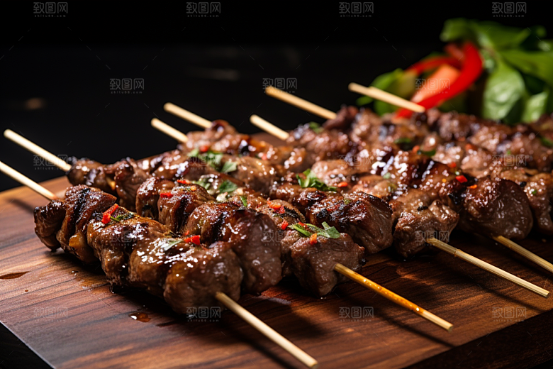 BBQ烧烤火热广告摄影图