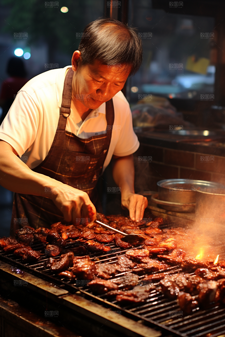 BBQ烧烤美味美食摄影图