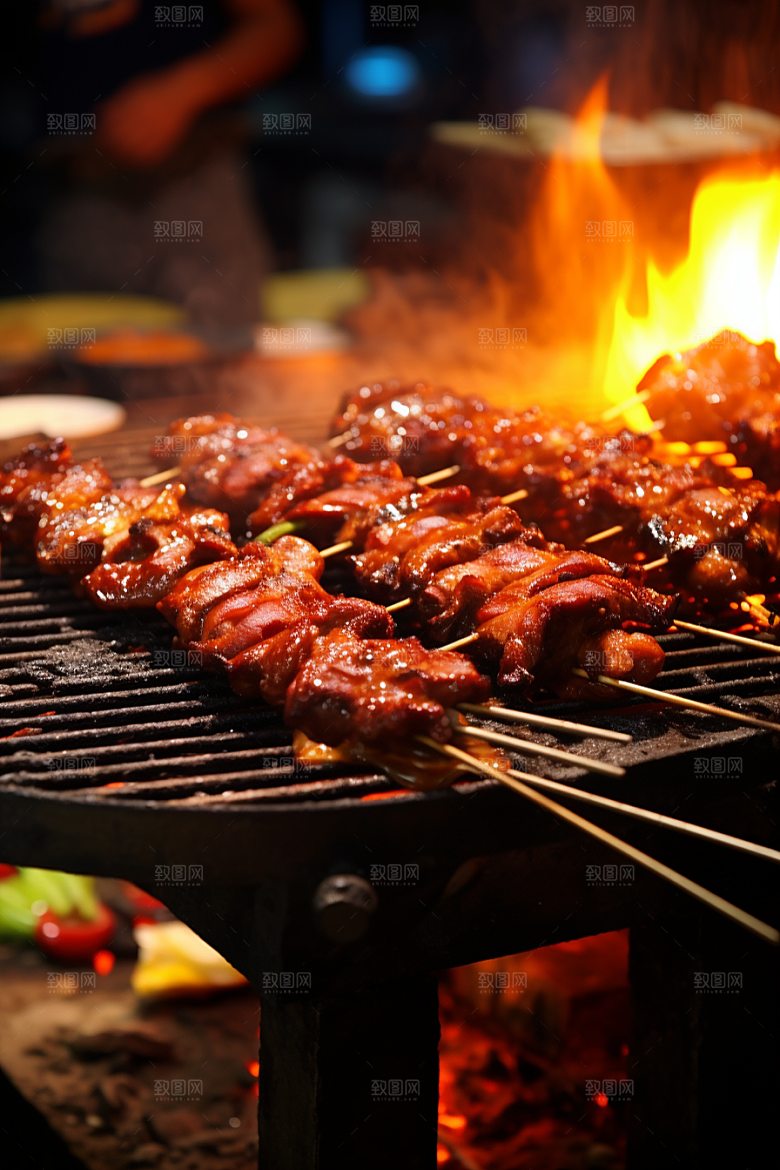 BBQ烧烤聚会高清摄影图