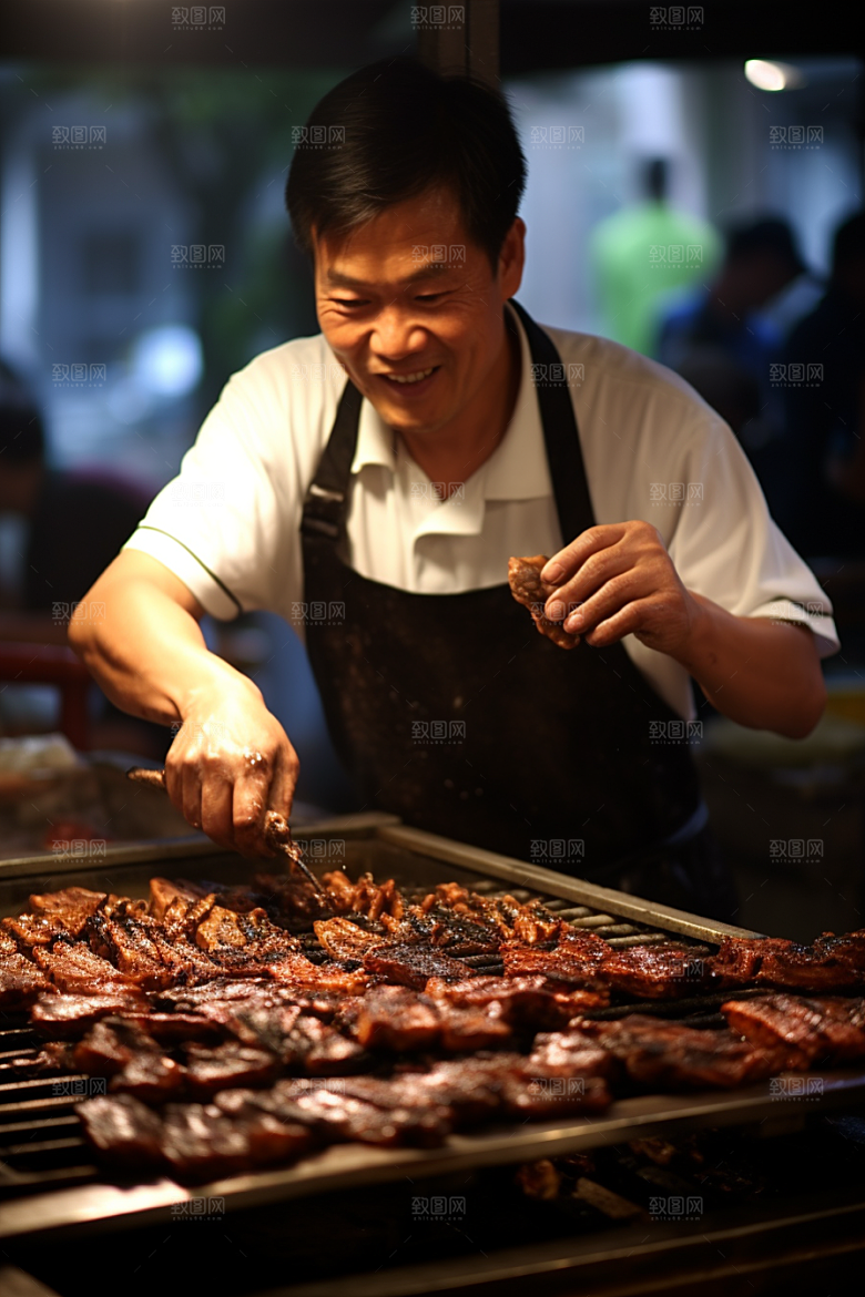 BBQ烧烤高清聚会摄影图