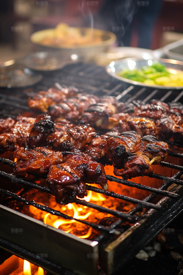 BBQ烧烤广告聚会摄影图