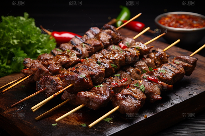 BBQ烧烤广告美食摄影图