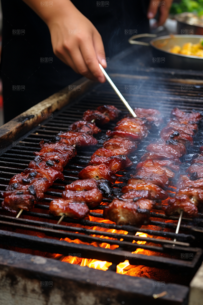 BBQ烧烤美味美食摄影图
