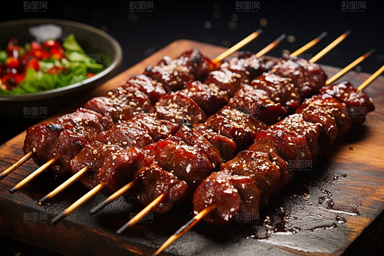 BBQ烧烤肉食广告摄影图
