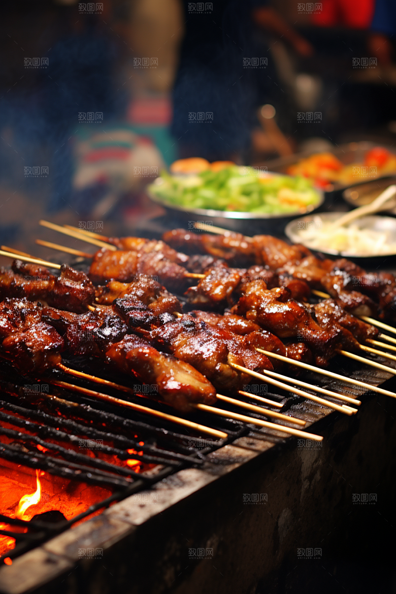 BBQ烧烤高清火辣摄影图