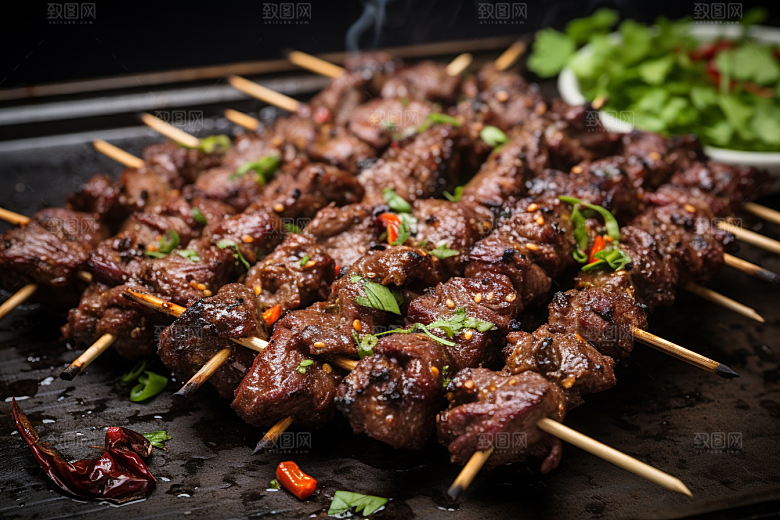 BBQ烧烤聚会肉食摄影图